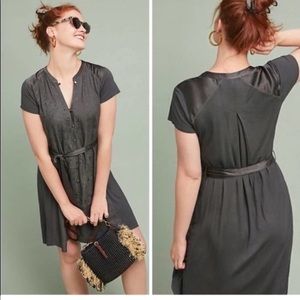 Anthropologie Tiny Stone Harbor Gray Shirt Dress XL